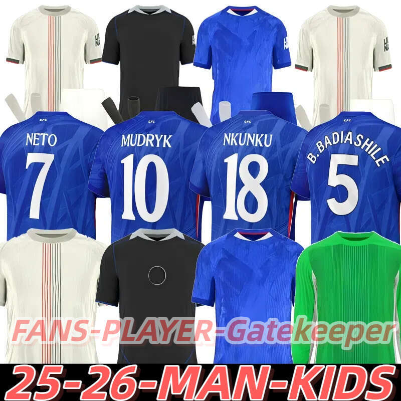 25 26 PALMER NETO Enzo Nkunku CHElseAs Jackson soccer jersey Caicedo Disasi 2024 Fernandez JAMES COLWILL Cucurella Lavia Palmer Chukwuemeka football shirt men kid