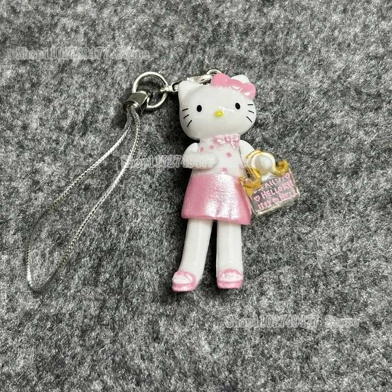 Sanrio Hello Kitty Key Chains Cartoon Cute Cat Pendant Decoration Bag Mobile Phone Pendant Y2k Style Doll Accessories Xmas Gifts w250716
