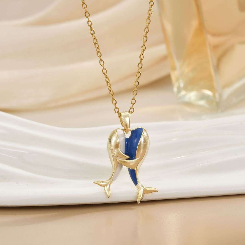 High-End Titanium Steel Necklace For Women, Unique Design, Trendy Pearl Collarbone Chain, Fashionable Versatile Accessory 9C8