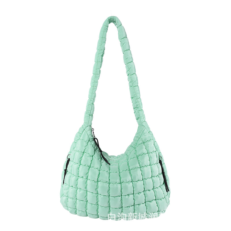 Fashion Shoulder Bag Pleated Cloud Bag Large Capacity Portable Dumpling Bag