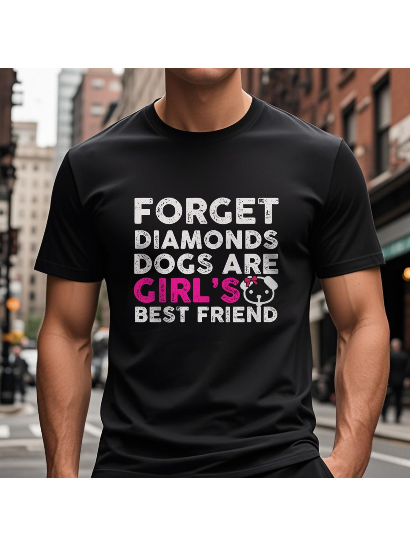 VogueEpoch Short sleeve black text S-3XL Adult T Shirts Round collar Men Graphics Cotton 180g White Wed 1b