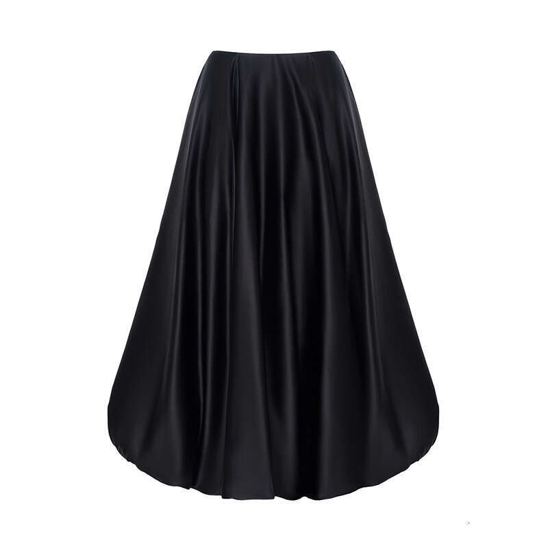 Bright Color Midi Spring Summer Ins Fashion Trend Party High Waist Balloon Flower Bud Skirt B5