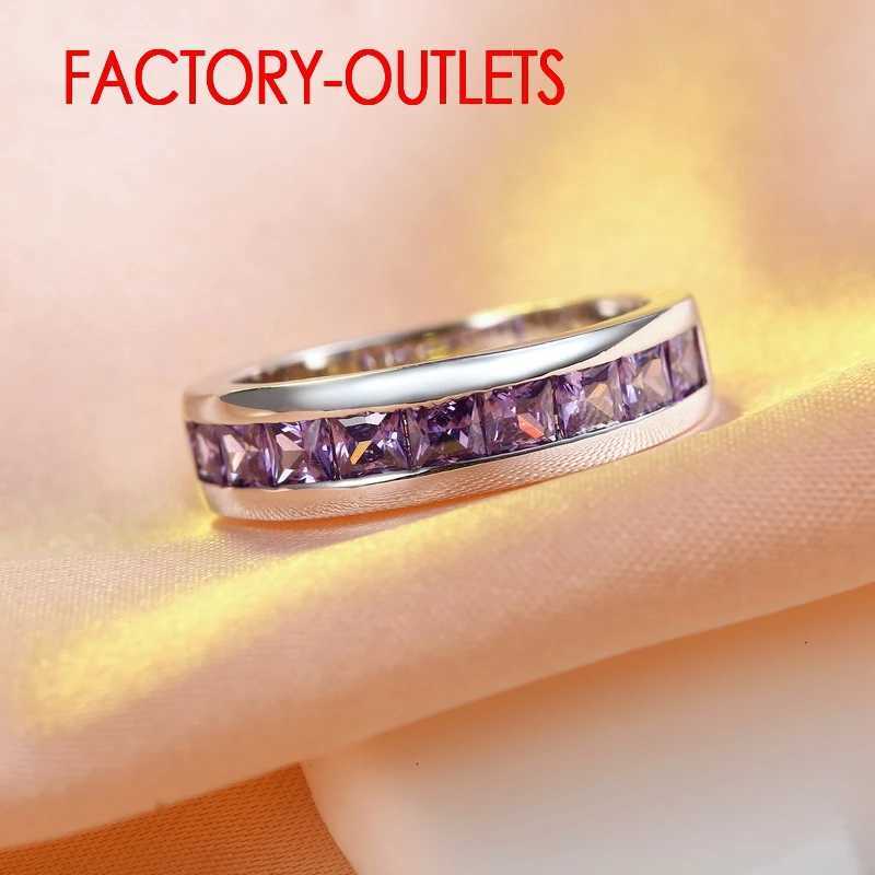 Genuine 925 Sterling Silver Engagement Ring Fashion Jewelry Trendy Style Cubic Zirconia Pave Setting Women Girls Wholesale S250716