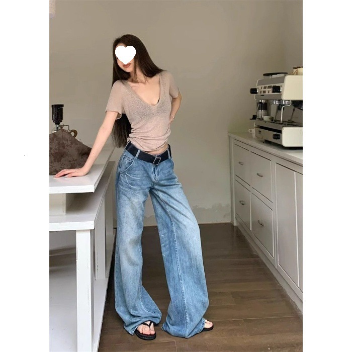Summer New Women S T Shirt Original Tencel Fabric Thin Slightly Transparent V Neck Short Sleeve T Shirt For Women Slim Fit Casual Base Shirt New Desig