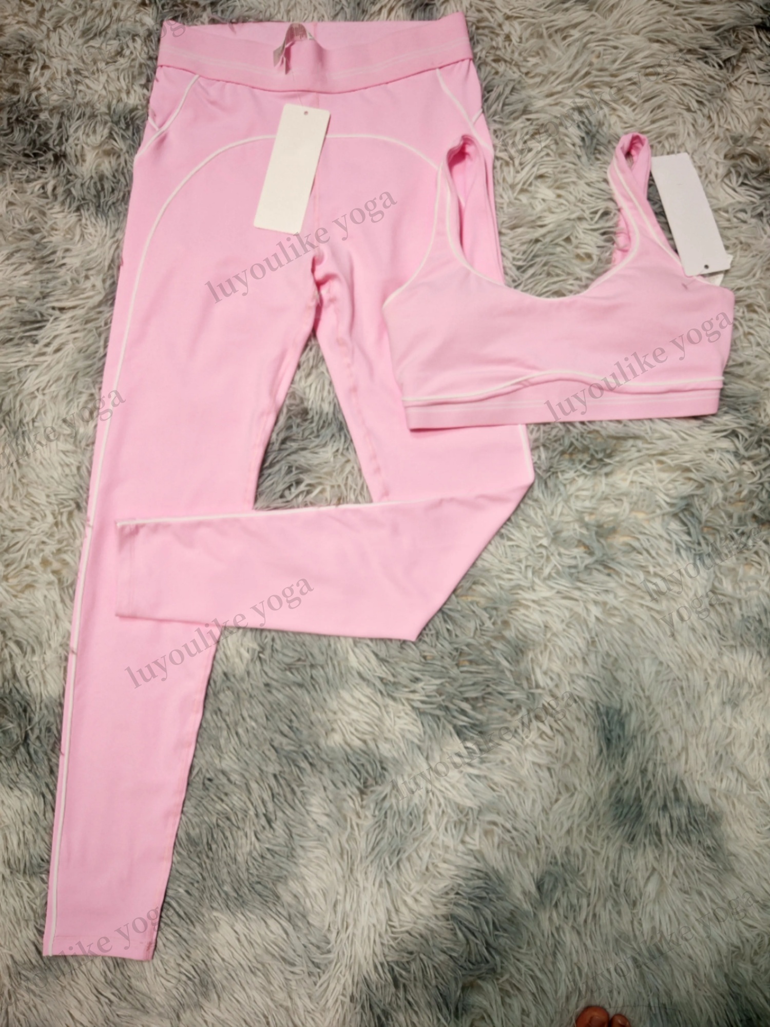 O400 Inclined One-shoulder Beauty Back Yoga Bra Quick-drying Fitness Top Cross High Waist Fitness Pants Sportswear Yoga Suit