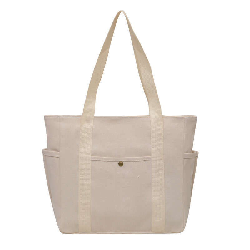 Large Capacity Tote Canvas for Work and Outings High-Value Commuting Versatile Literary Student Book Shoulder Bag
