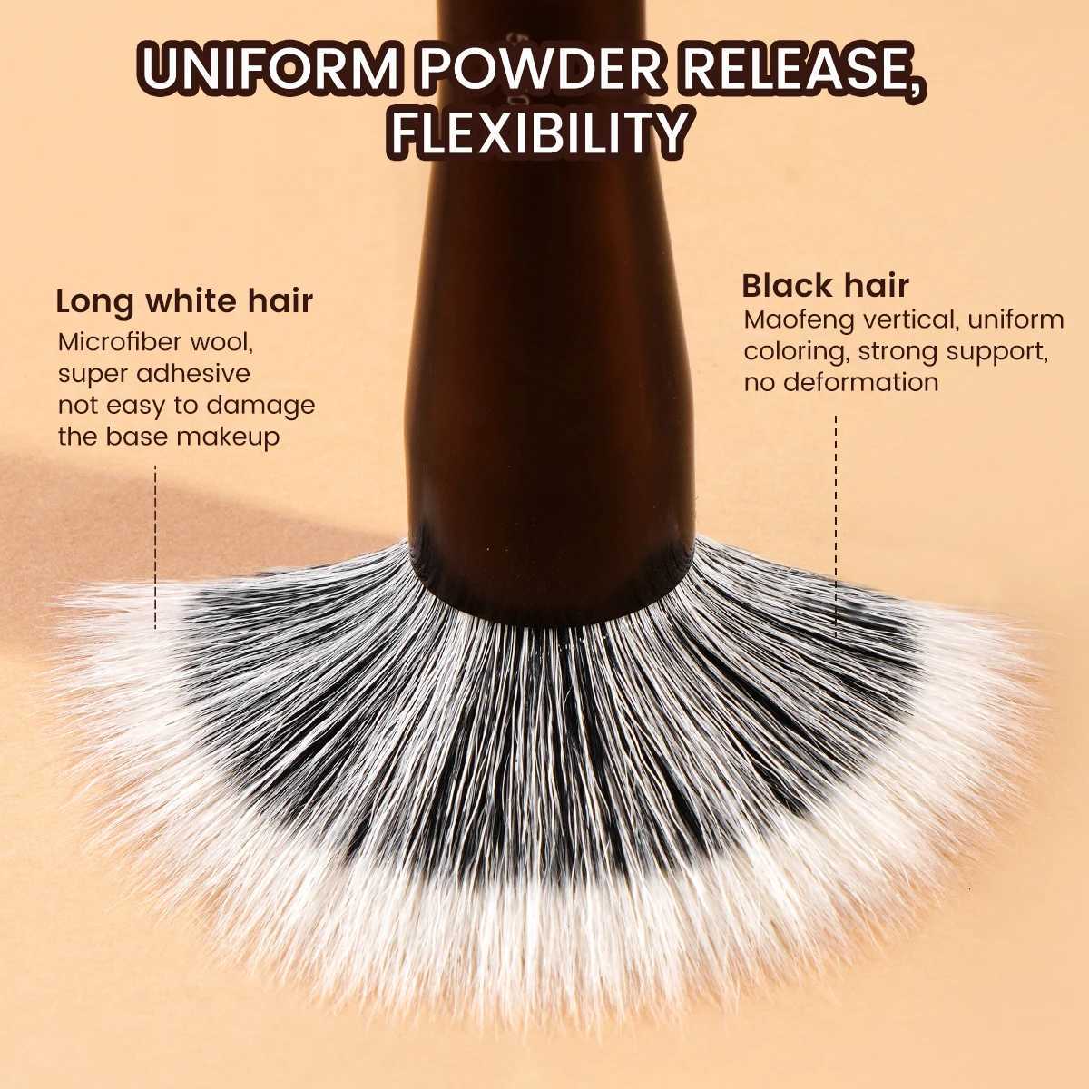 8PCS Dual-Ended Makeup Brushes Set with Mirror Gift Box Foundation Powder Blush Concealer Highlighter Cosmetics Blending XJ2500716