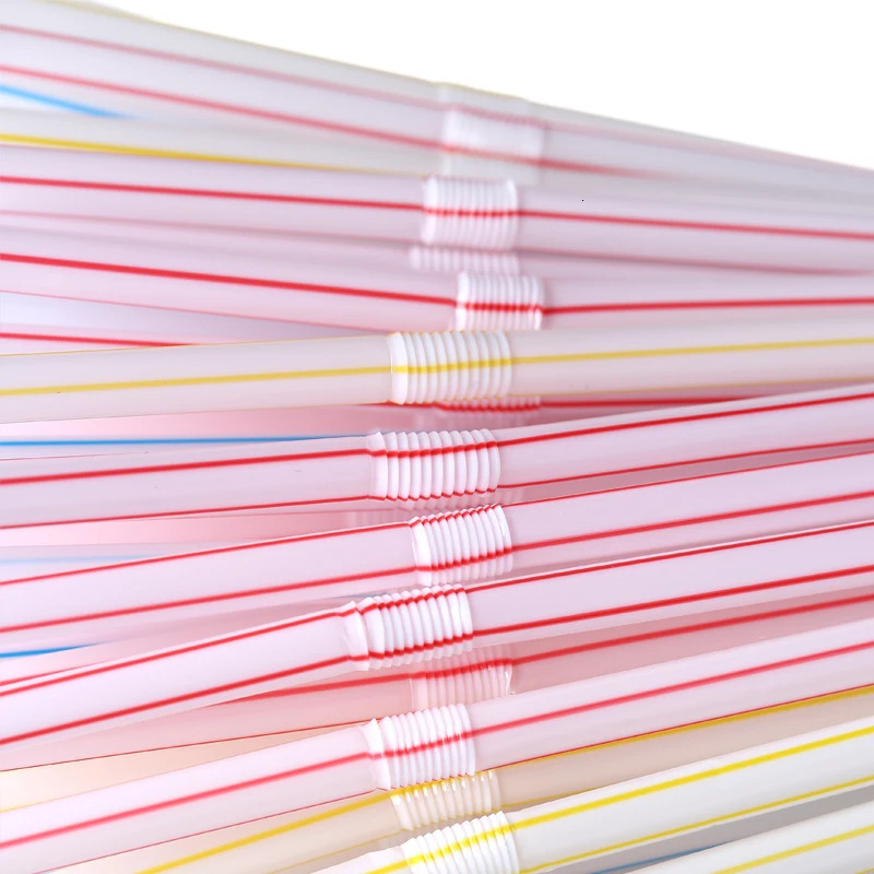 50-1000Pcs Multicolor Drinking Straws rietjes Milk Tea Bar Party Wedding Kitchen Home Accessories Beverage Black Straw Wholesale 250714