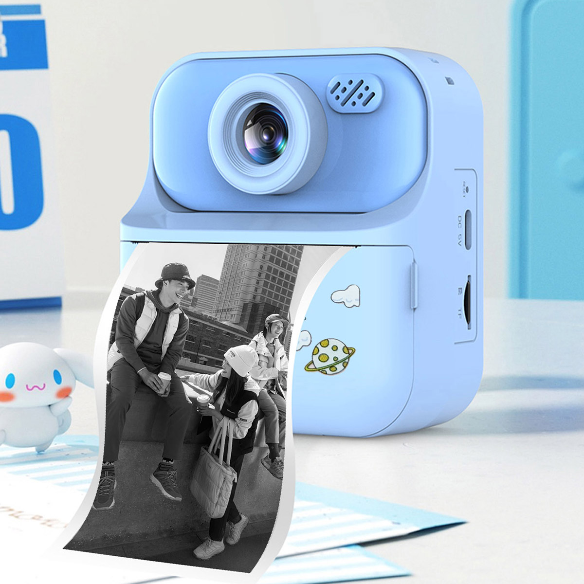 Instant Printing Camera: 4800W Pixels, 1080P Video, 16X Zoom, 2.4-inch Eye-protecting Screen, 1300mAh Battery, Filter Stickers & More