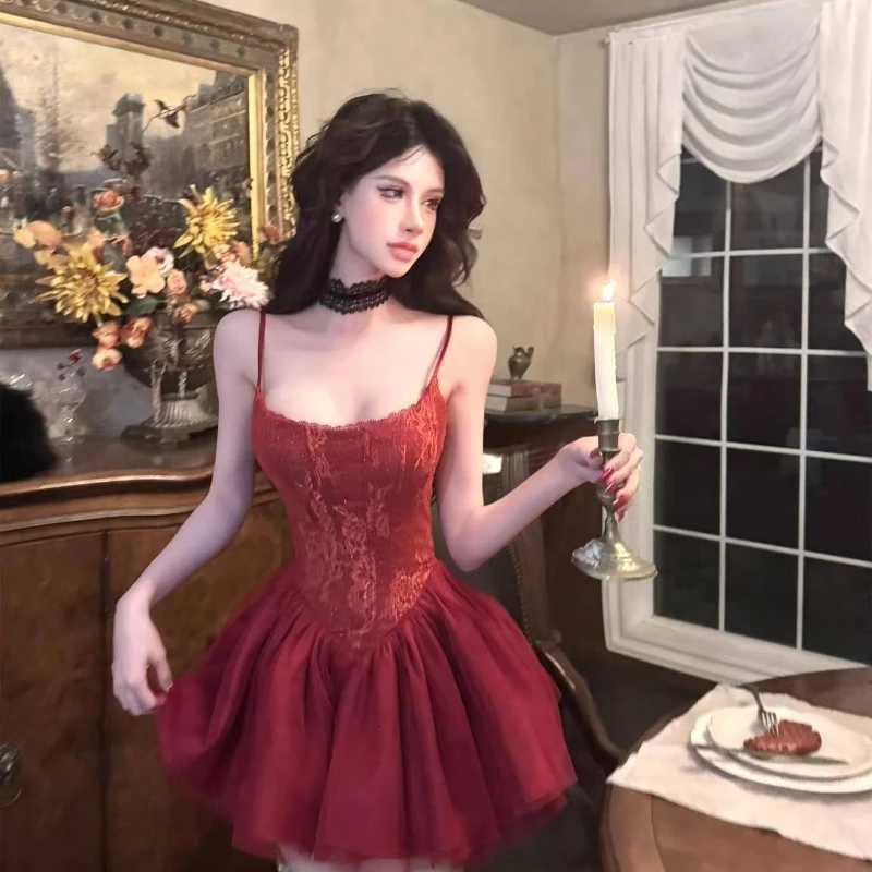 Summer Woman Lolita Sweet Y2k Mini Dress Casual Sleeveless Sexy Short Party Dress Hot Girls One Piece Dress Korean Fashion R250716