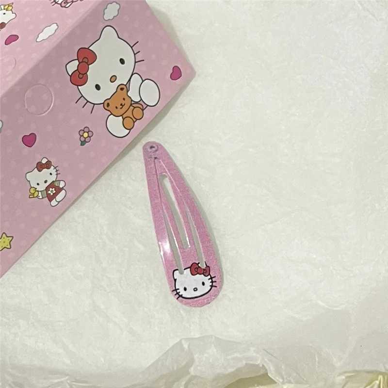 Sanrio 4Pcs Hello Kitty Pink Hairpin for Girls Lovely Hair Clips Toddler Hair Decoration Accessories w250716