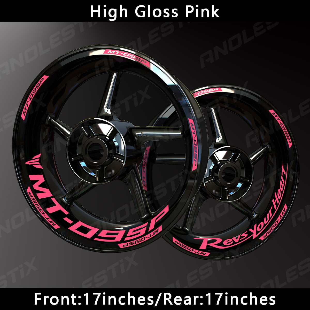 AnoleStix Customized Reflective Motorcycle Wheel Sticker Hub Decal Rim Stripe Tape For YAMAHA MT-09 SP MT09 SP