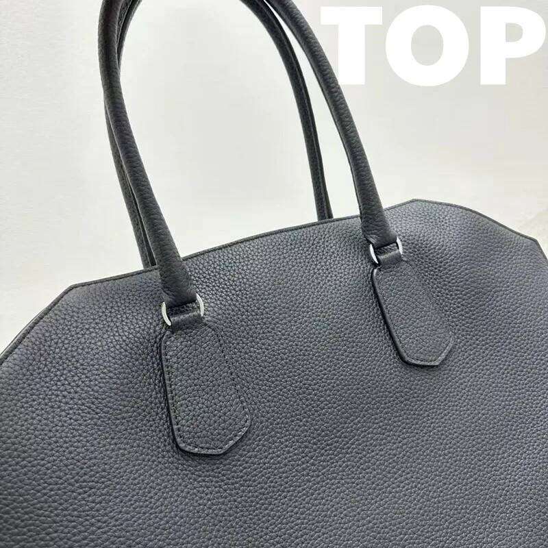 Women's Classic Simple Solid Color Large Capacity Handbag Genuine Leather Business Commuter Multiple Styles