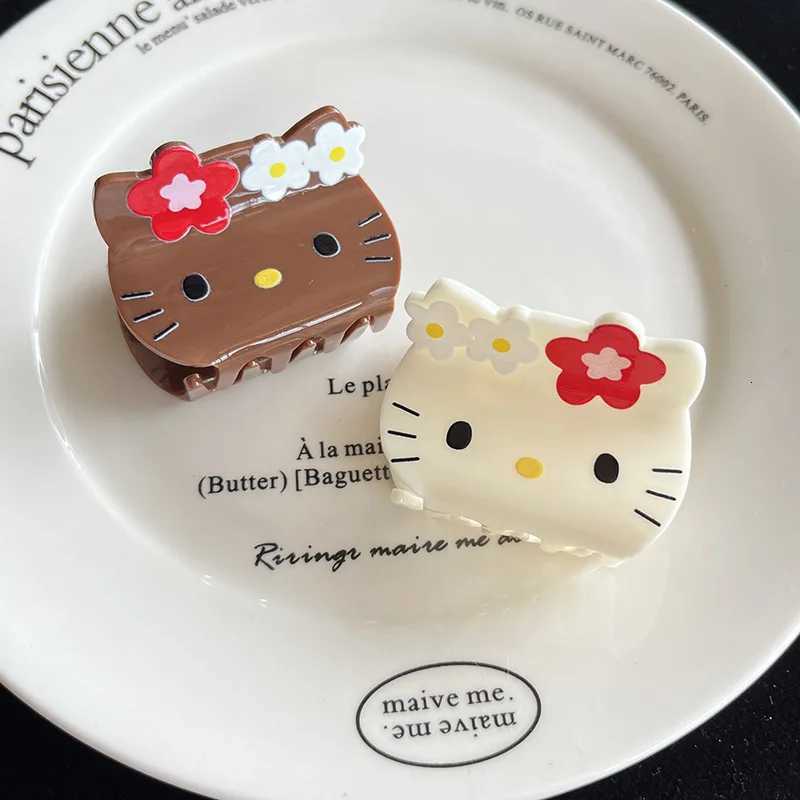 Sanrio Anime Sanrio Clip Cartoon Cute Hello Kitty Hairpin Girl Hairpin Shark Hair Clips Ornament Accessories Girlfriend Giftw250716