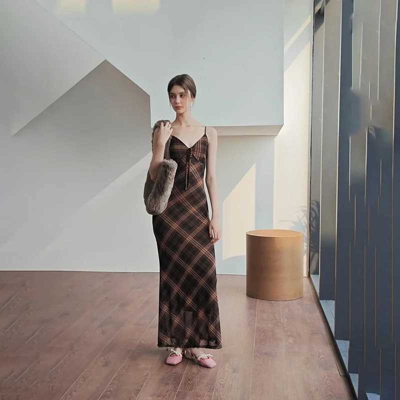 2025 WhereMery Sexy Elegant Women Long Dress Vintage Striped Plaid Print Sleeveless Slim Maxi Dresses Summer Casual Vestidos R250716