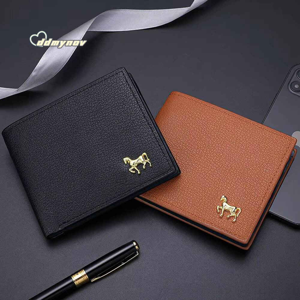 New Mens Horizontal Multi-Functional Business Zipper Coin For Men Wallet With Credit Card Holder ddmynov