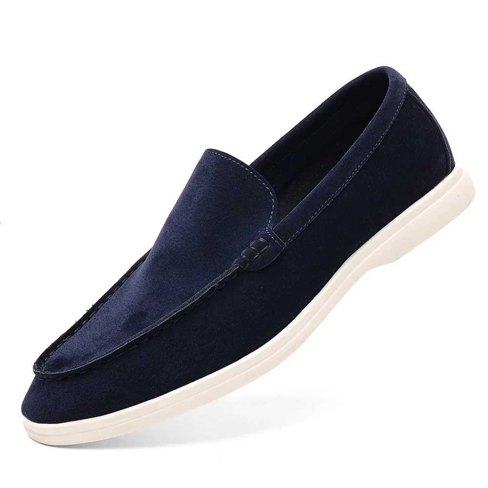 Classic Moccasins Dress Shoes Men Suede Leather Shoes For Men Loafers Formal Wedding Party Shoes Social Flats Size 39-49 W250716
