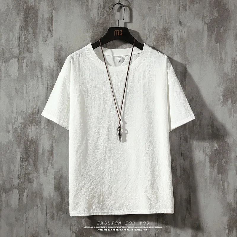 2025 Mens Short Sleeve T-shirt Solid Color Men T-shirts Loose Casual Half-sleeve Undershirt Man T shirts Tops Tees 250715