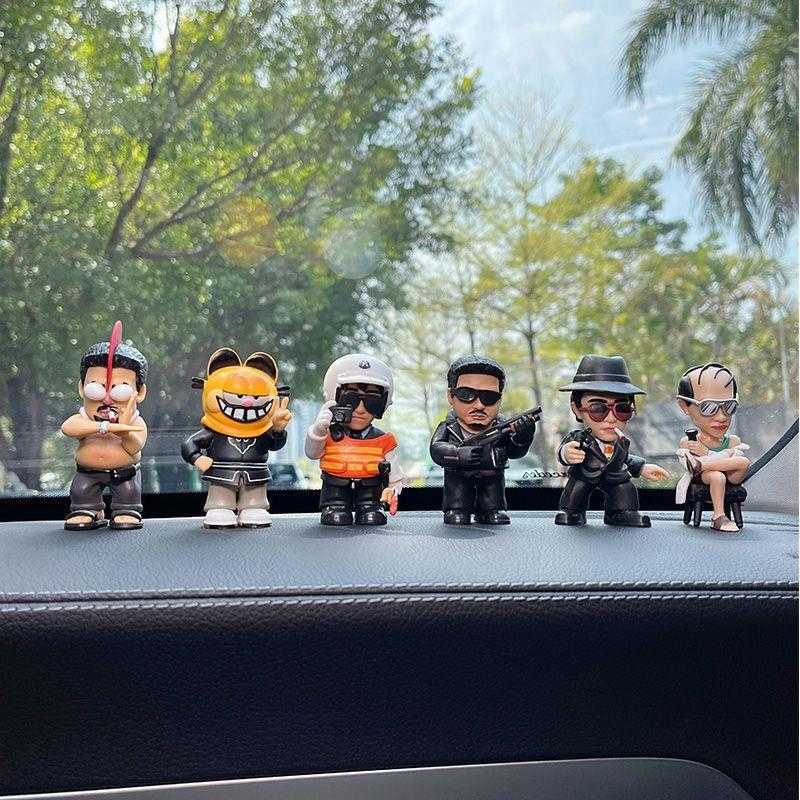 Car Ornament Prank Zhou Xingxing Model Devil Da Hand Figurine Car Interior Dashboard Funny Car Decoration S25716