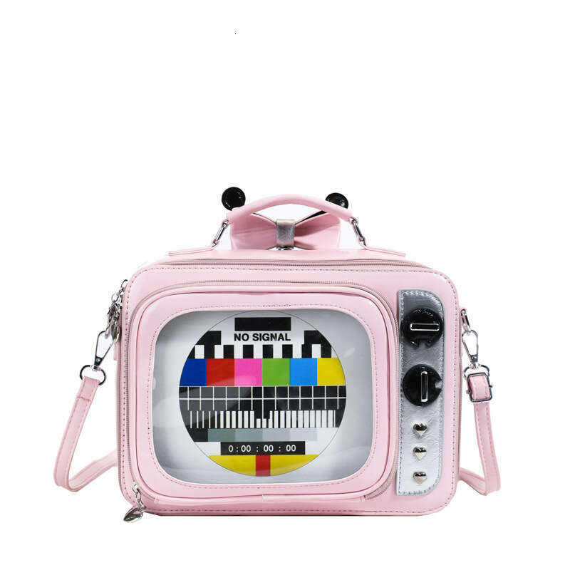 TV Shoulder 2025 Spring New Mori Style Cute Girl Large Capacity Handheld Transparent Jelly Bag