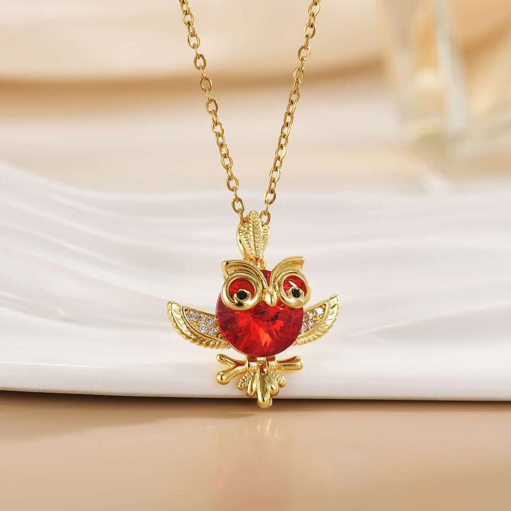 Fashion Trendy Bird Necklace For Women Crystal Micro Inlaid Full Zircon Yiwu Jewelry 6A3
