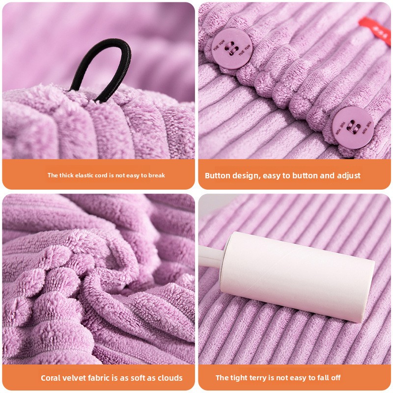 5-piece pack New dry hair cap thickened female absorbent head towel shampoo ultra-fine dimensional thickened shower cap strong water absorption