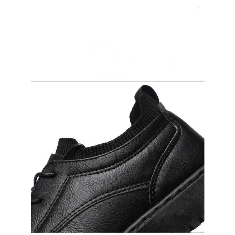 Fashion Mens Casual Leather Shoes Outdoor Sports Hiking Trekking Shoes Business Soft Anti-slip Driving Shoes Dad Shoes Loafers W250716