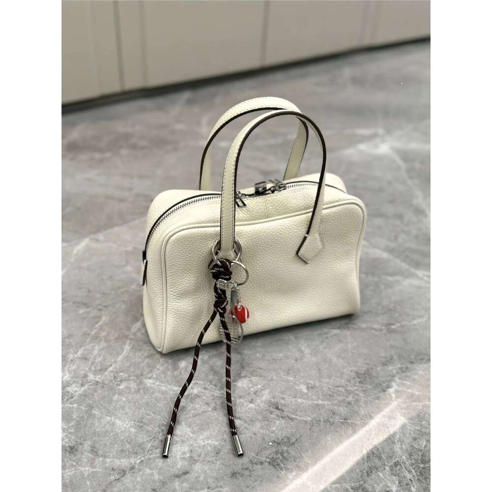Bernice 2025 New Victoria Women's Leather Oulder Bowling Pillow Crossbody Commuting Single Strap Diagonal Bag