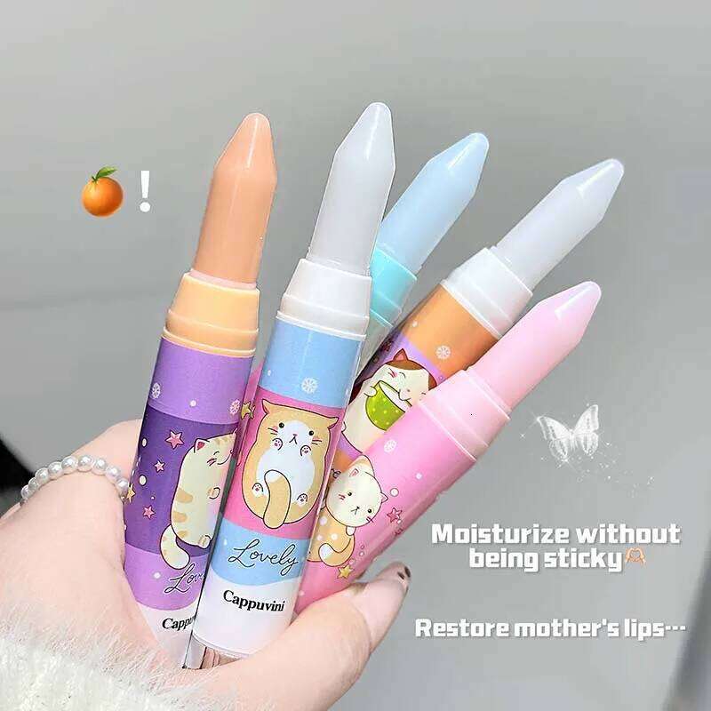 CAPPUVINI Cute Cat Moisturizing Lip Balm, affordable care, lip balm for women, moisturizing and nourishing X250716