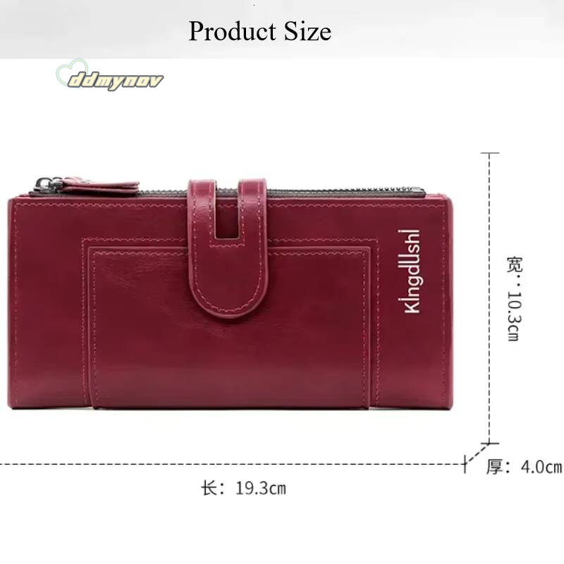 Fashionable New Men Womens Long Wallet, European and American Fashion Phone Bag PU Leather Multi Card Carrying Bags Purses ddmynov
