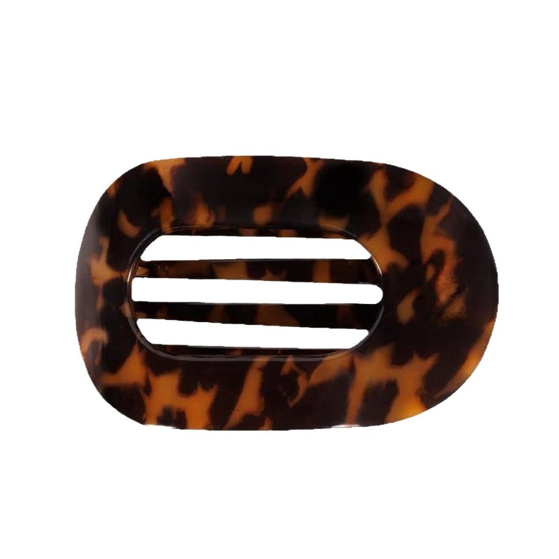 Flat Oval Hairpin Disc Hair Grab Clip Curved Arc Design Hair Accessories
