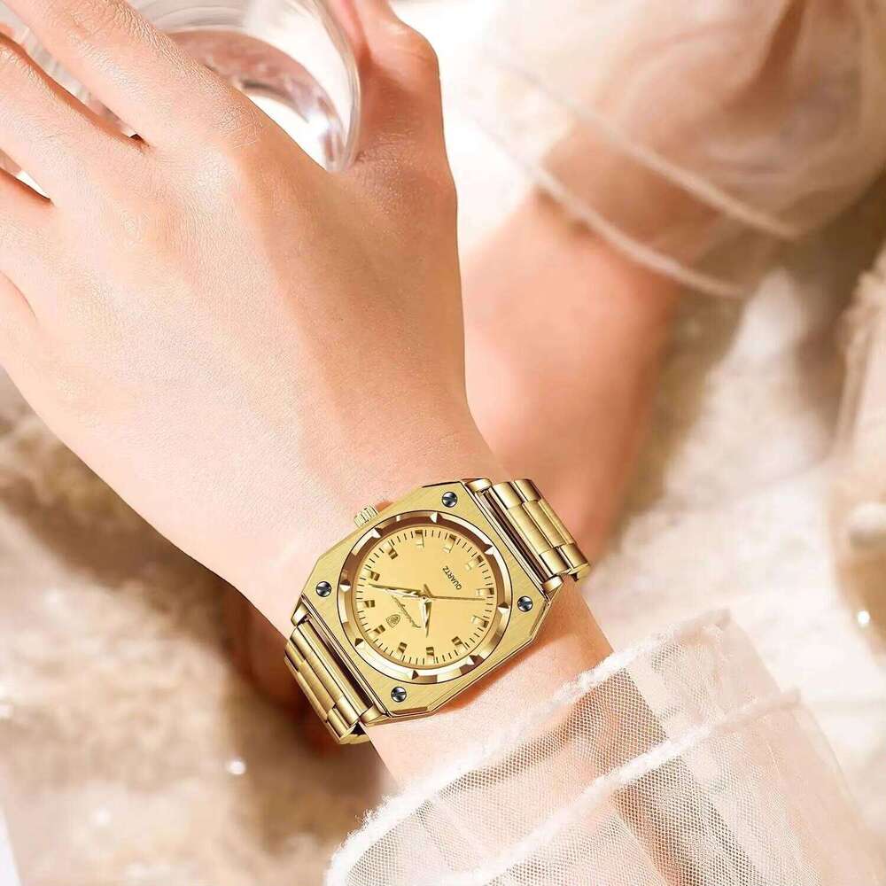 DHgargets Luxury Women's Watch - 30M Waterproof Rectangular Stainless Steel Quartz Wristwatch with Luminous (Model 788)
