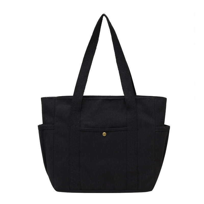 Large Capacity Tote Canvas for Work and Outings High-Value Commuting Versatile Literary Student Book Shoulder Bag