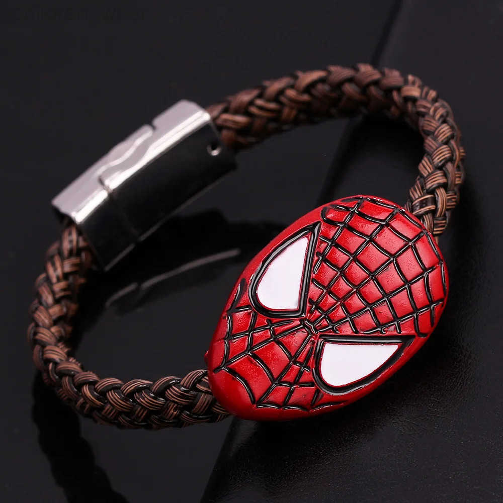 Disney Marvels Spidermans Bracelets Kids Anime Action Figures Bangles Boys Cosplay Classic Toys Women Men Fashion Jewelry Children Gift W20250716