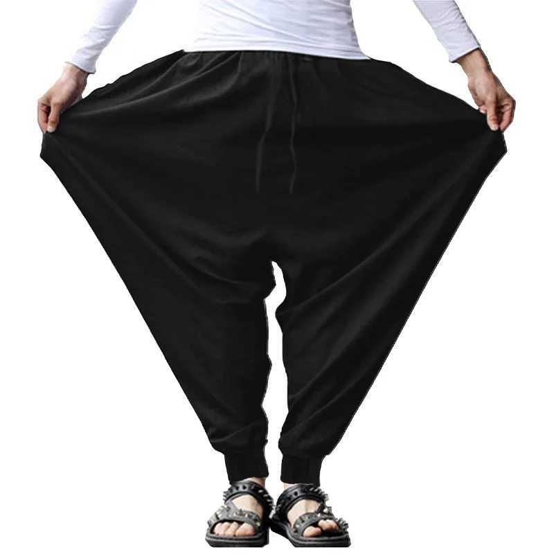 Mens Casual Loose Fit Trousers - Fashionable Chic Solid Colors - Trendy Harem Design - Comfortable Everyday Pants y250716