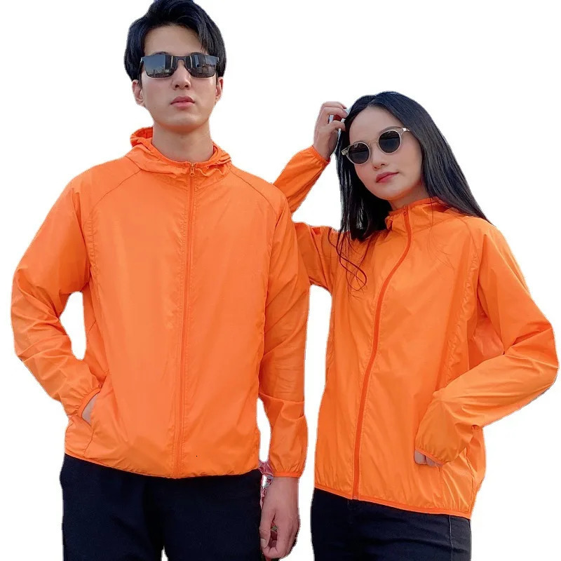 Casual Summer Hooded Jacket Men Women Sun Protection Clothing Hunting Clothes Quick Dry Windbreaker Versatile Fishing Clothes 250716