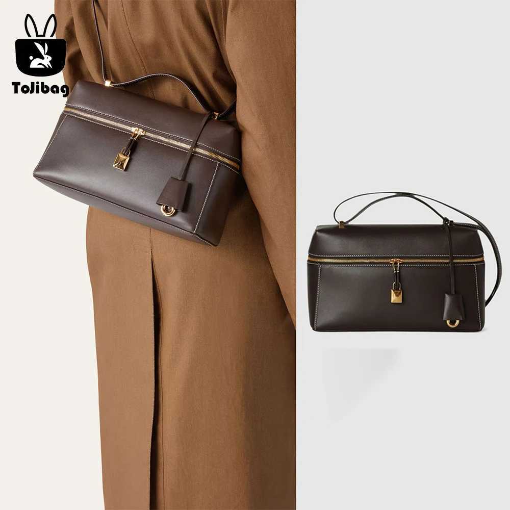 2025 New Genuine Leather Womens Handbag Palm Pattern Cow Leather Lunch Box Bag Gigi Same Style Single Shoulder Slant Cross Body
