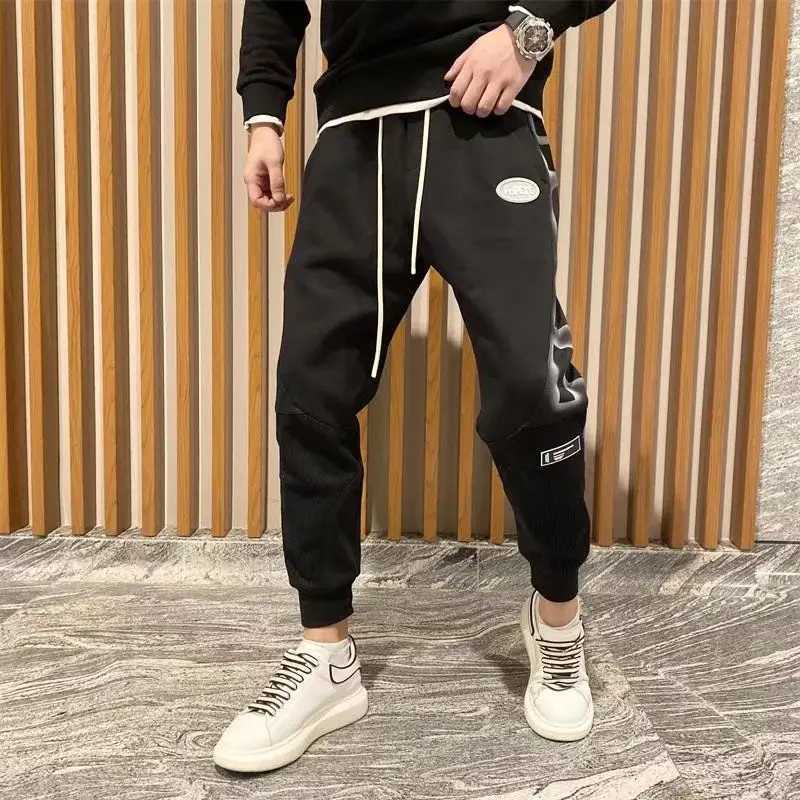 Mens Clothing Autumn Winter Trendy Letter Print Sports Joggers Harem Pants Y2K Vintage Casual Streetwear Sweatpants Pants y250716