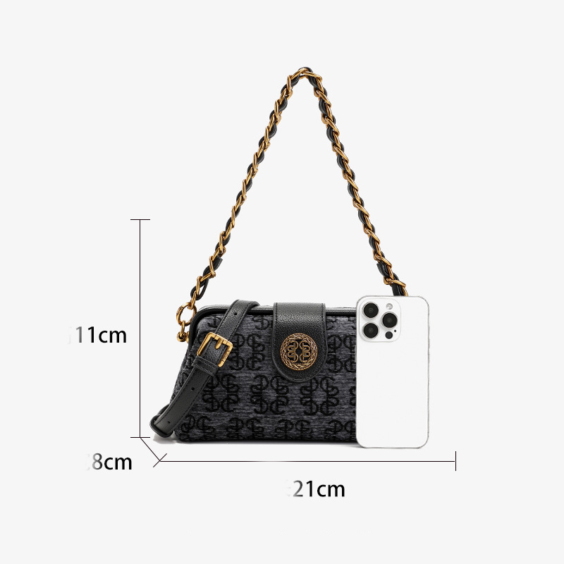 Free Shipping New Designer Shoulder Bags Embroidered Classic Dumpling Bun luxury vintage Shoulder Cross black brown