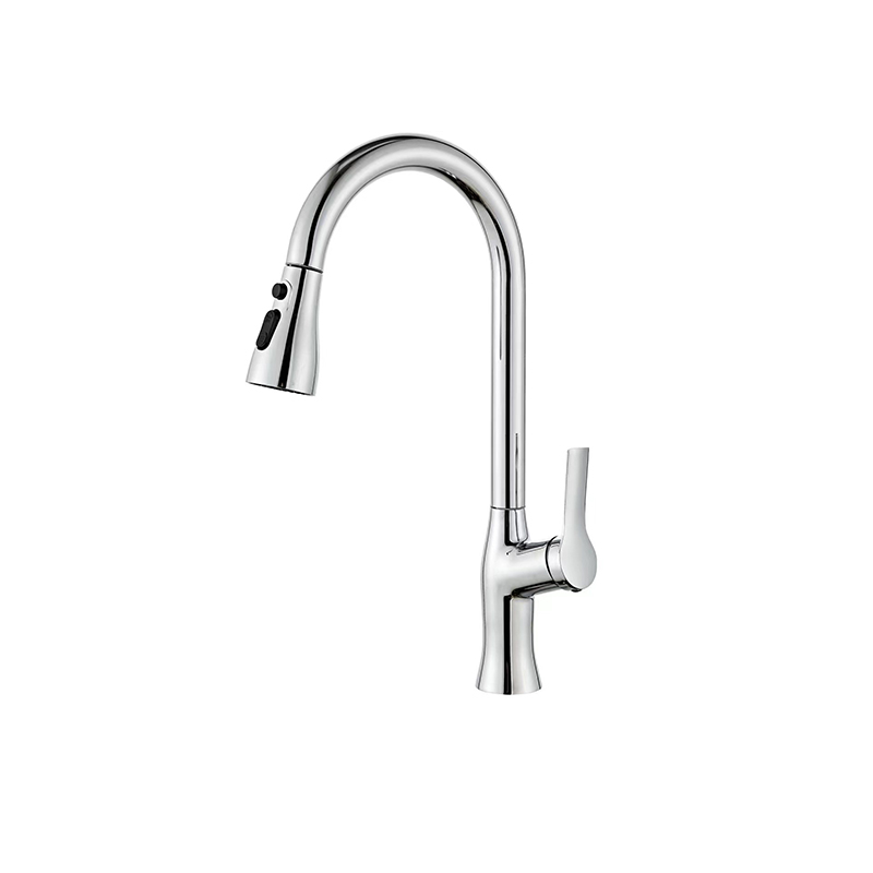 Pull-Out Faucet for Kitchens - Telescoping & Rotational Rotating Extendable Tap Spout for Easy Cleaning of Sinks