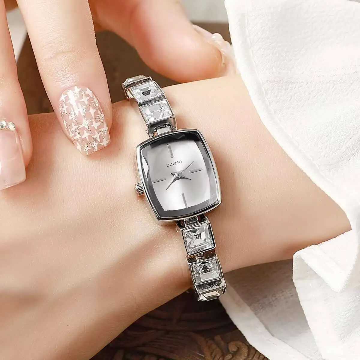 Fashion Square Wen Quartz Luxury Rhinestone Bracelet Wrist Watch for Ladies Clock Reloj Mujer Y250715