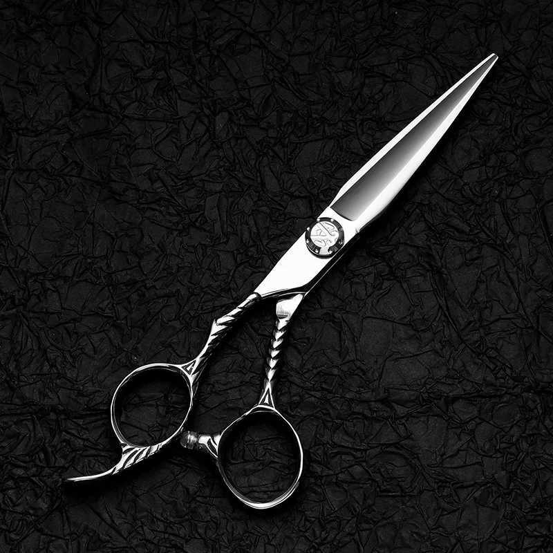 6 Inch Japan 440C Left-Handed Hairdressing Scissors Professional Salon Hair Stylist Tooth Thin Hairdressers Shears W250716