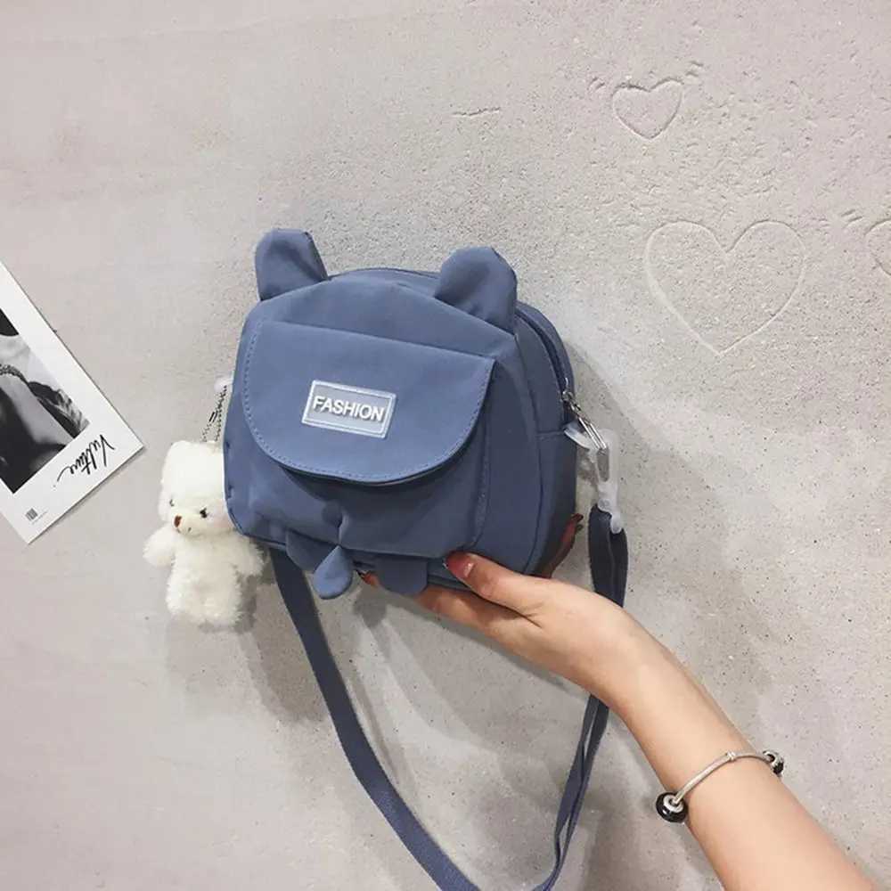 Japanese Style Small Bag Female Wild Cute Messenger Kitty Bag ins Korean Student Canvas Shoulder Bag Mobile Phone Pouch