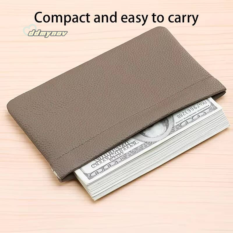 Real Cowhide, Long Wallet, Passport, Drivers License, Document Holder, Data Cable, Cosmetic Bag, Storage wallets for women ddmynov