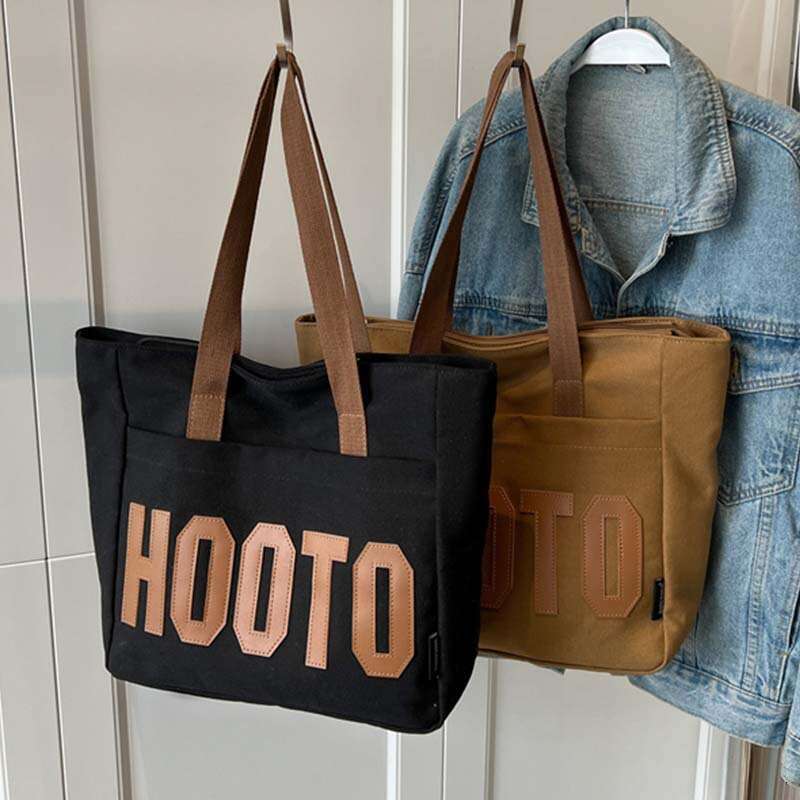 Leather Bag Bucket Bag Tote Bag Korean Style Large Capacity Canvas Female Students Shoulder Bag Class White Tote Bag Portable Handbag For W