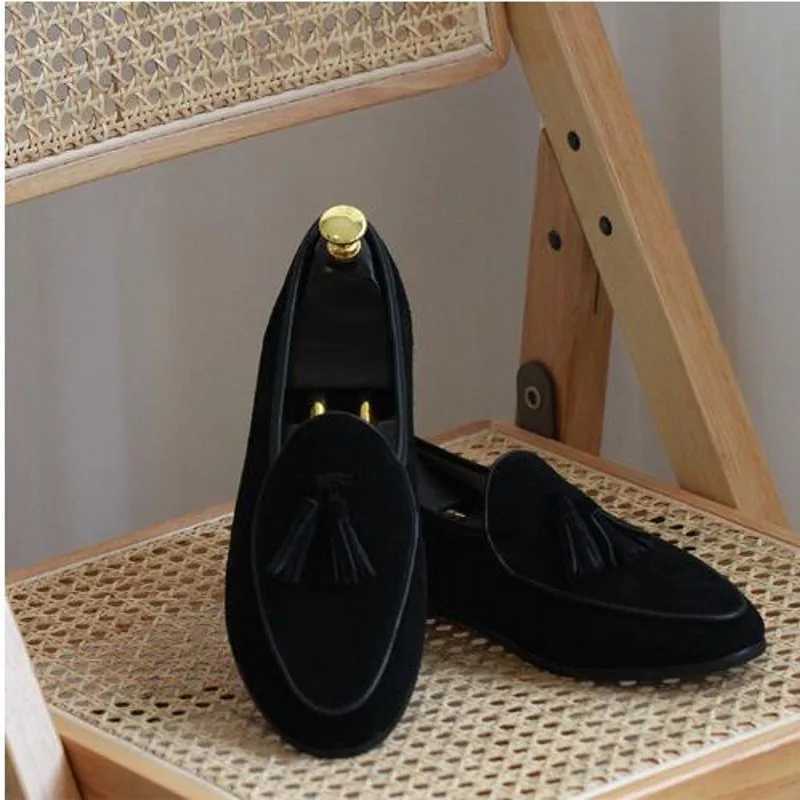 2025 Summer Mens Casual Shoes Fashion Slip-on Fishermen Flats Sheepskin Lazy Shoes W250716
