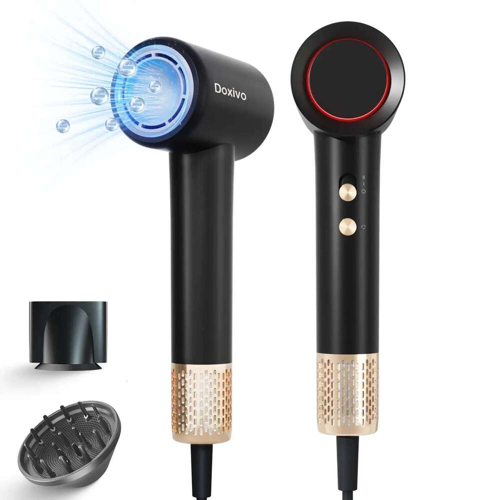 Doxivo Highspeed Hair Dryer 110000 RPM With Diffuser 1500W Professional Negative Ion Ultra Silent Temperature Control Home Salon