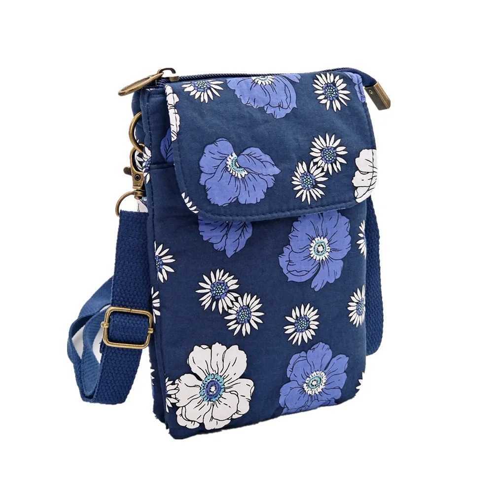 Cotton Floral Womens Crossbody Shoulder Bag Ladies Mini Handbag Female Cloth Sack Small Phone Purse Wallet Pouch for Girls 2025