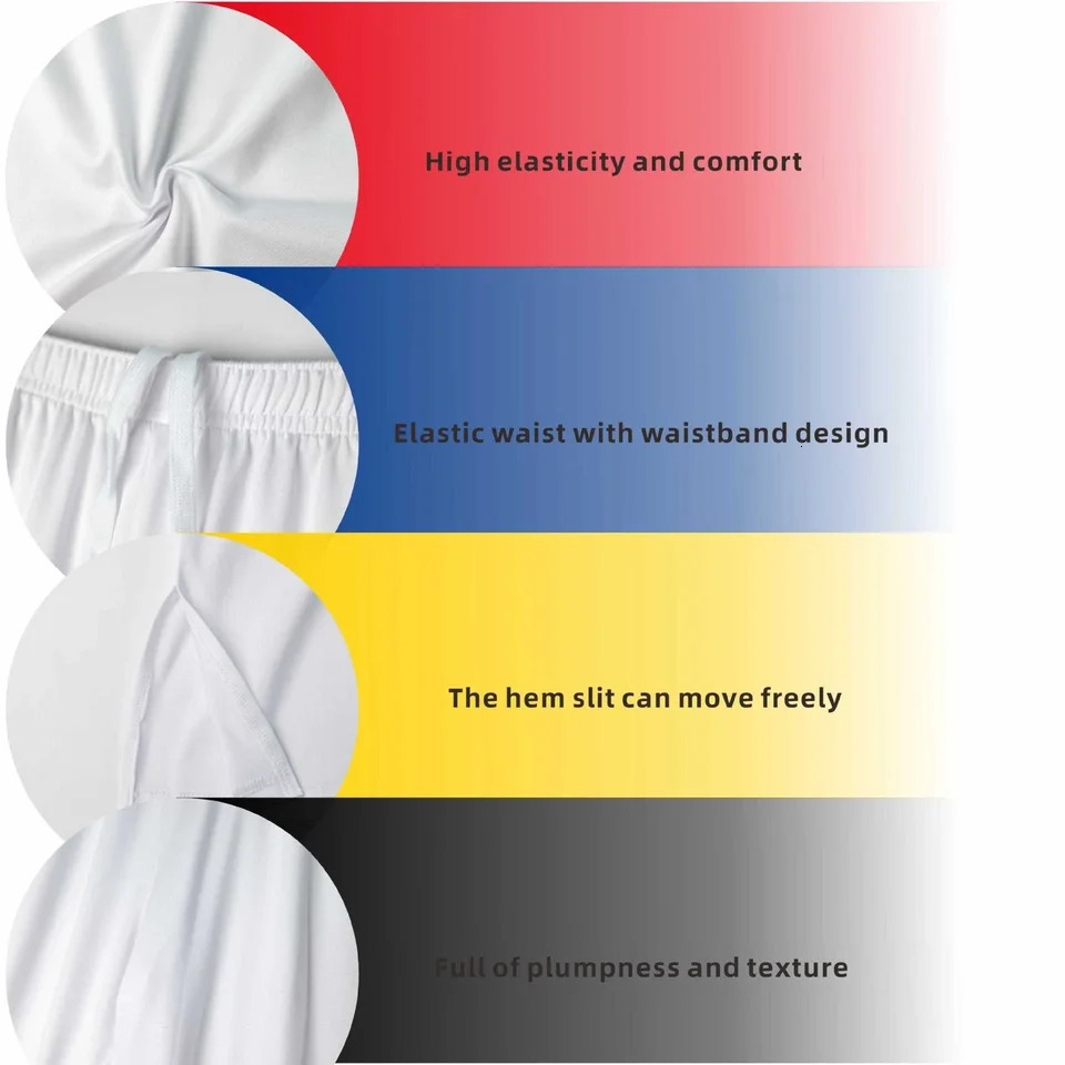 2025 Style Taekwondo Uniform Tight-fitting Stretch Quick-drying Unisex Competition Suit Combat Dobok Customize White 250716