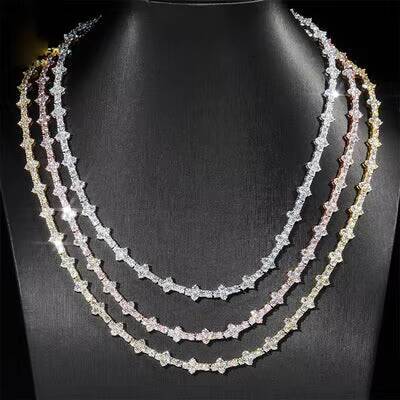 Wholesale Bulk Manufacture 925 Silver Moissanite Necklace for Men and Women Stylish Bracelet for All